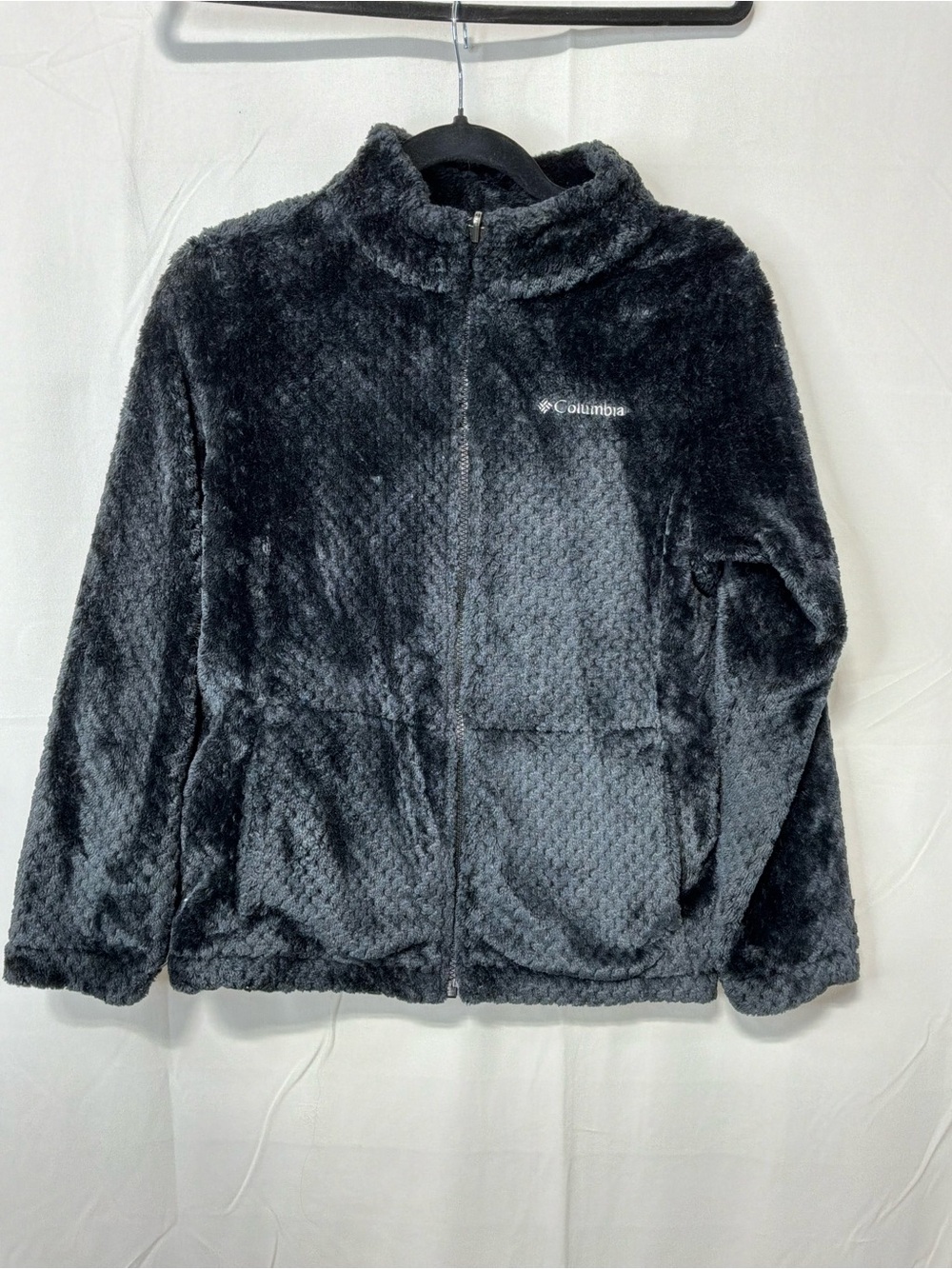 Columbia Kids Black Plush Full-Zip Jacket